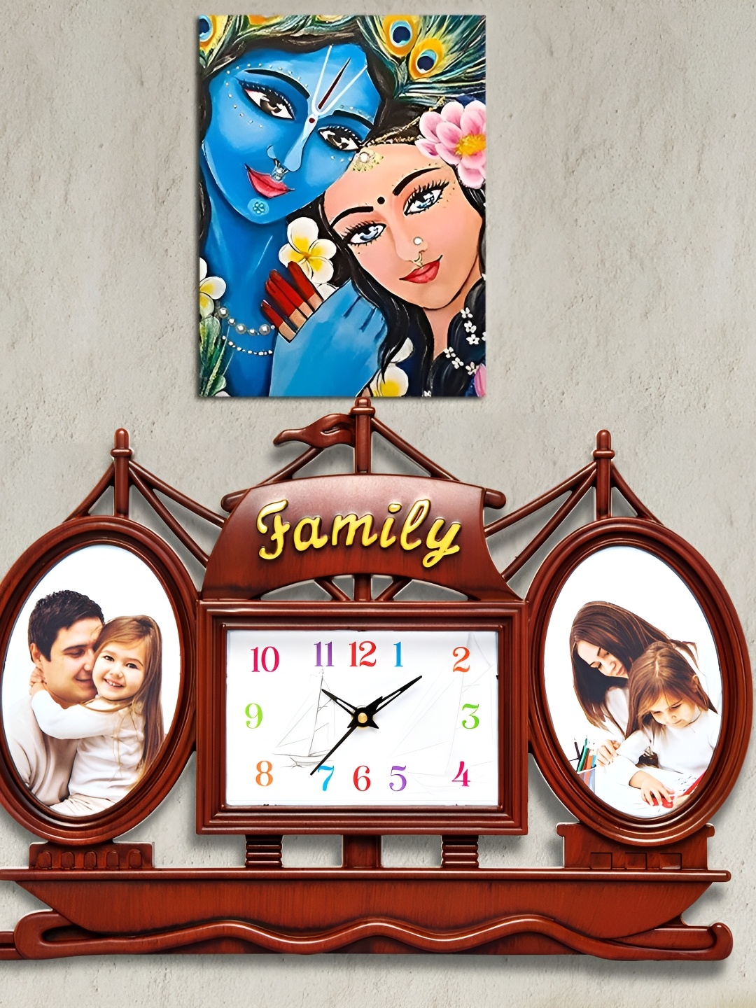 

Attractionz Brown Contemporary Square Shaped Wall Clock