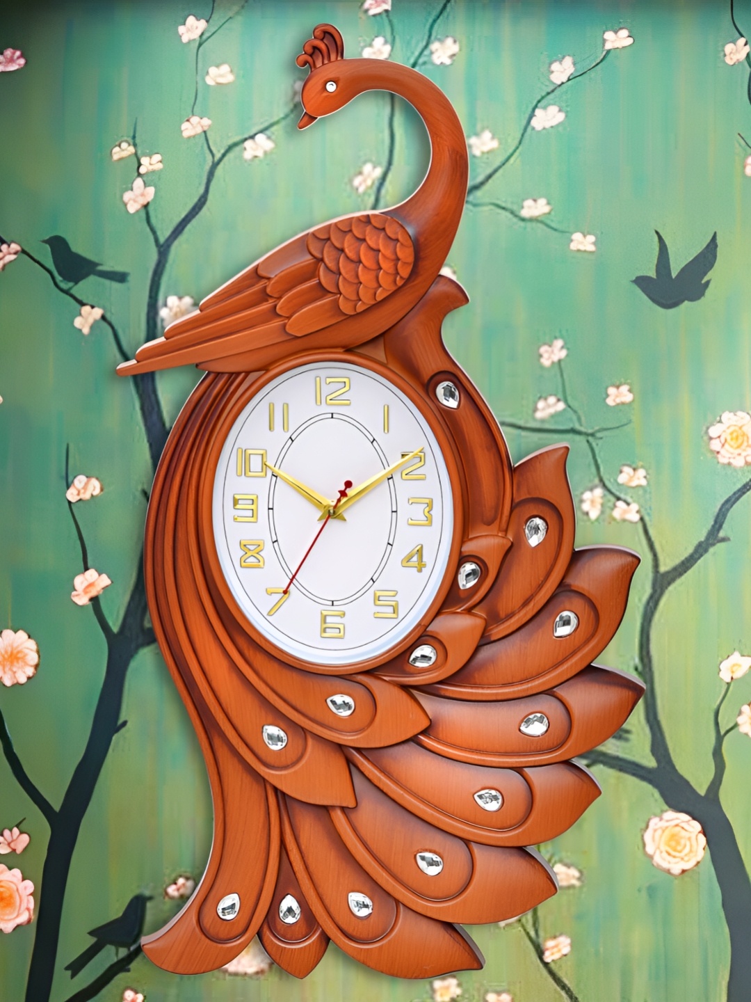 

Attractionz Brown Textured Analog Round Contemporary Wall Clock