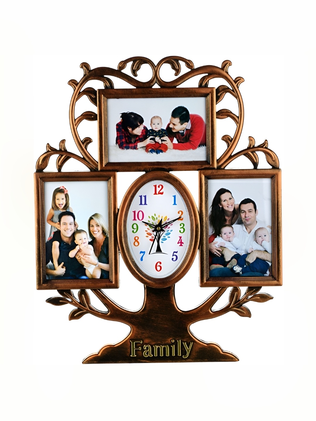 

Attractionz Brown Oval Contemporary Wall Clock