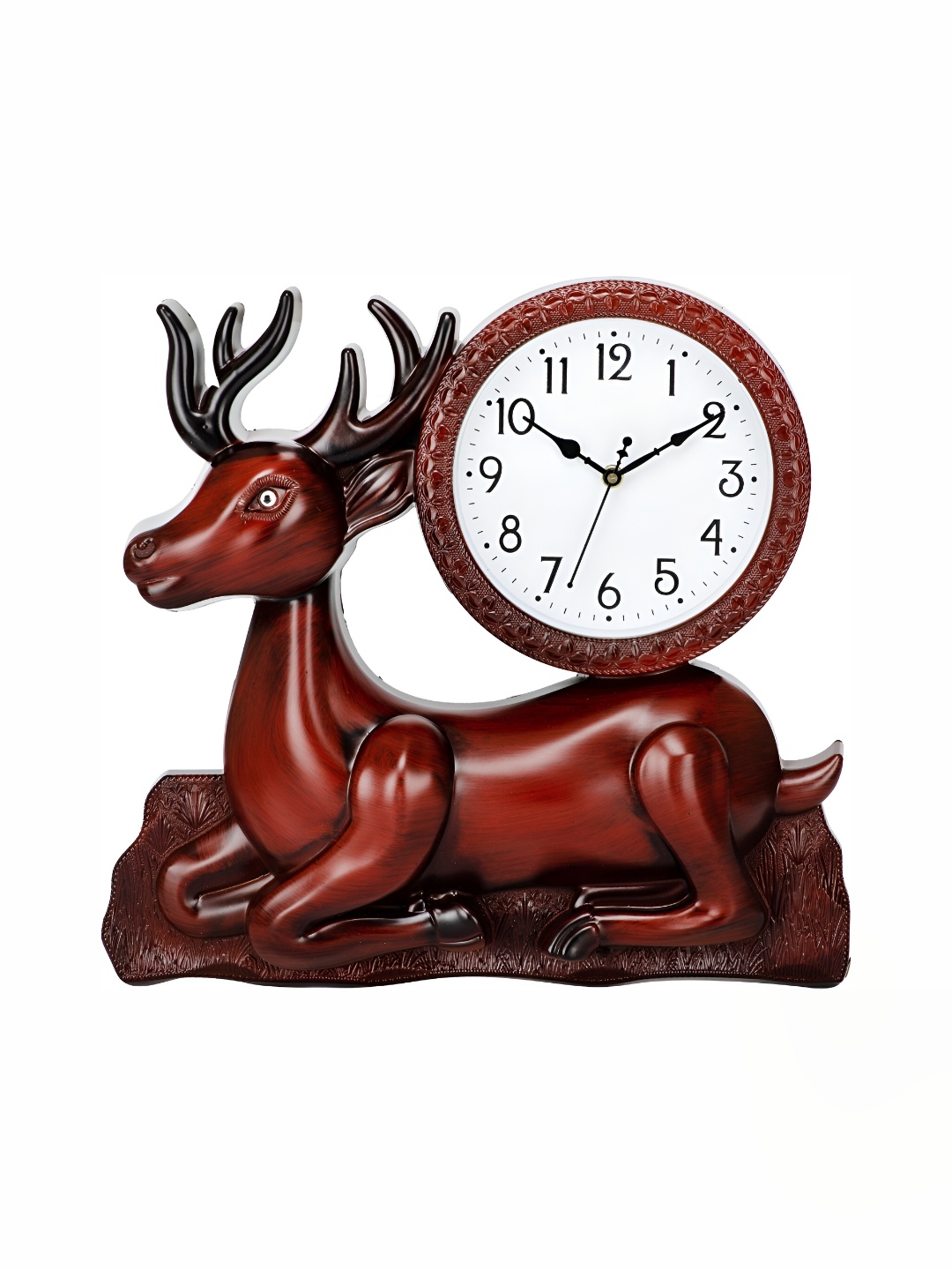 

Attractionz Brown & White Contemporary Round Shaped Wall Clock