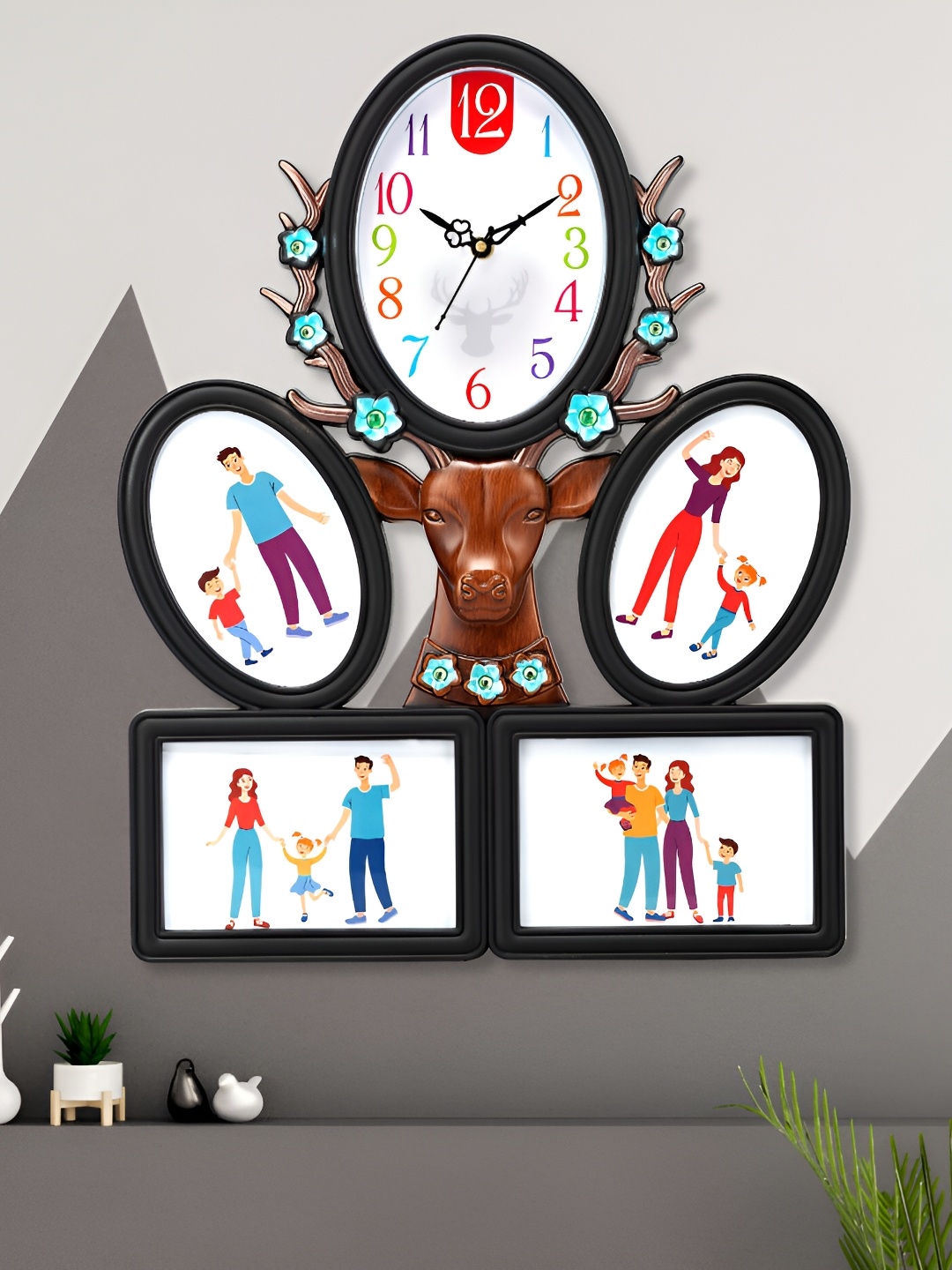 

Attractionz Black & White Contemporary Analogue Wall Clock