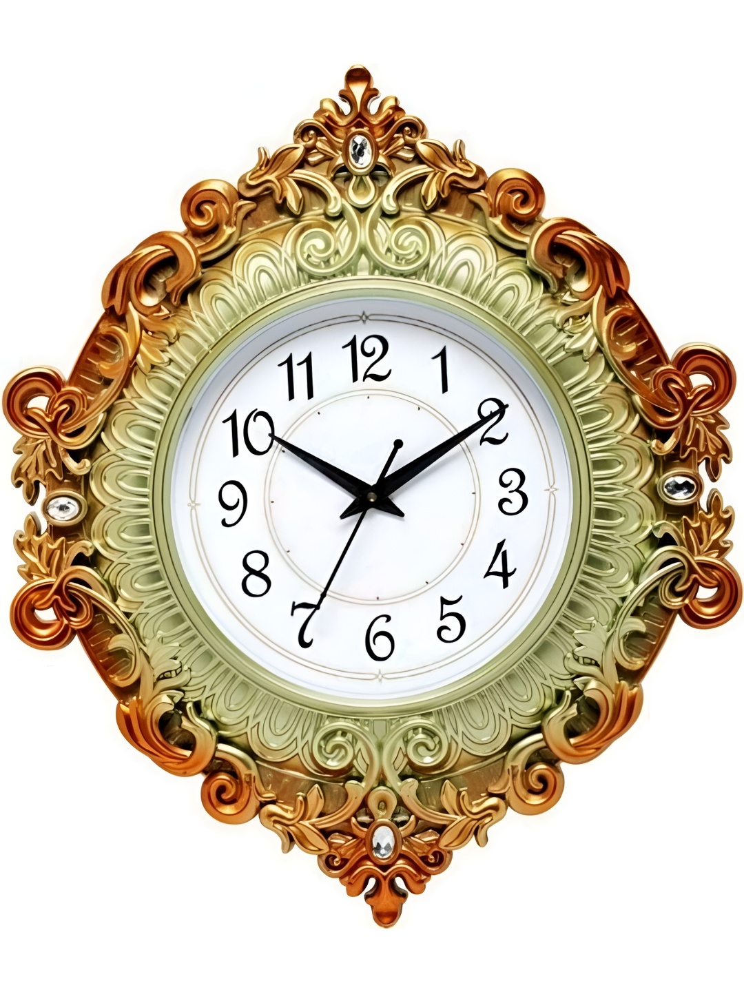 

Attractionz Orange & White Round Analogue Contemporary Wall Clock