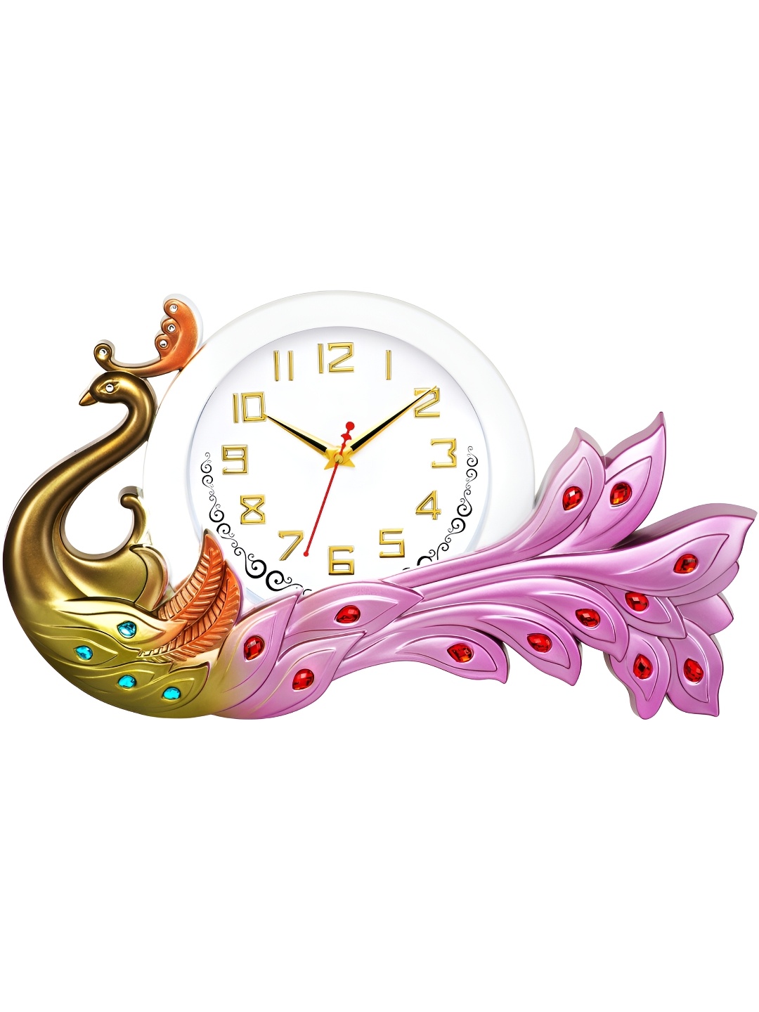 

Attractionz Purple & White Round Shaped Contemporary Analogue Wall Clock