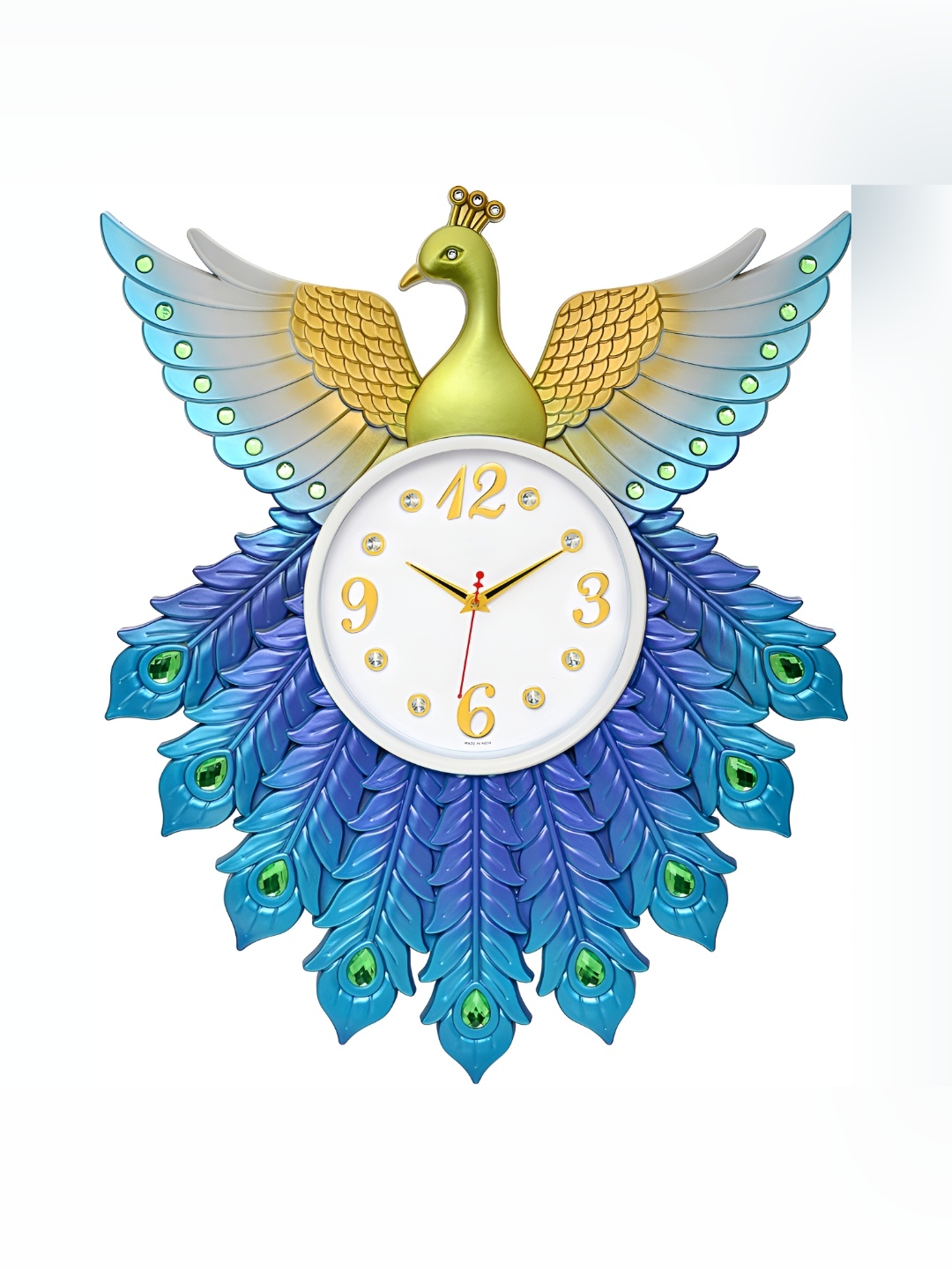 

Attractionz Blue & White Textured Contemporary Wall Clock