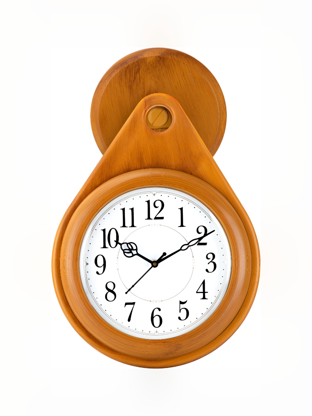 

Attractionz Beige & White Round Analogue Contemporary Wall Clock