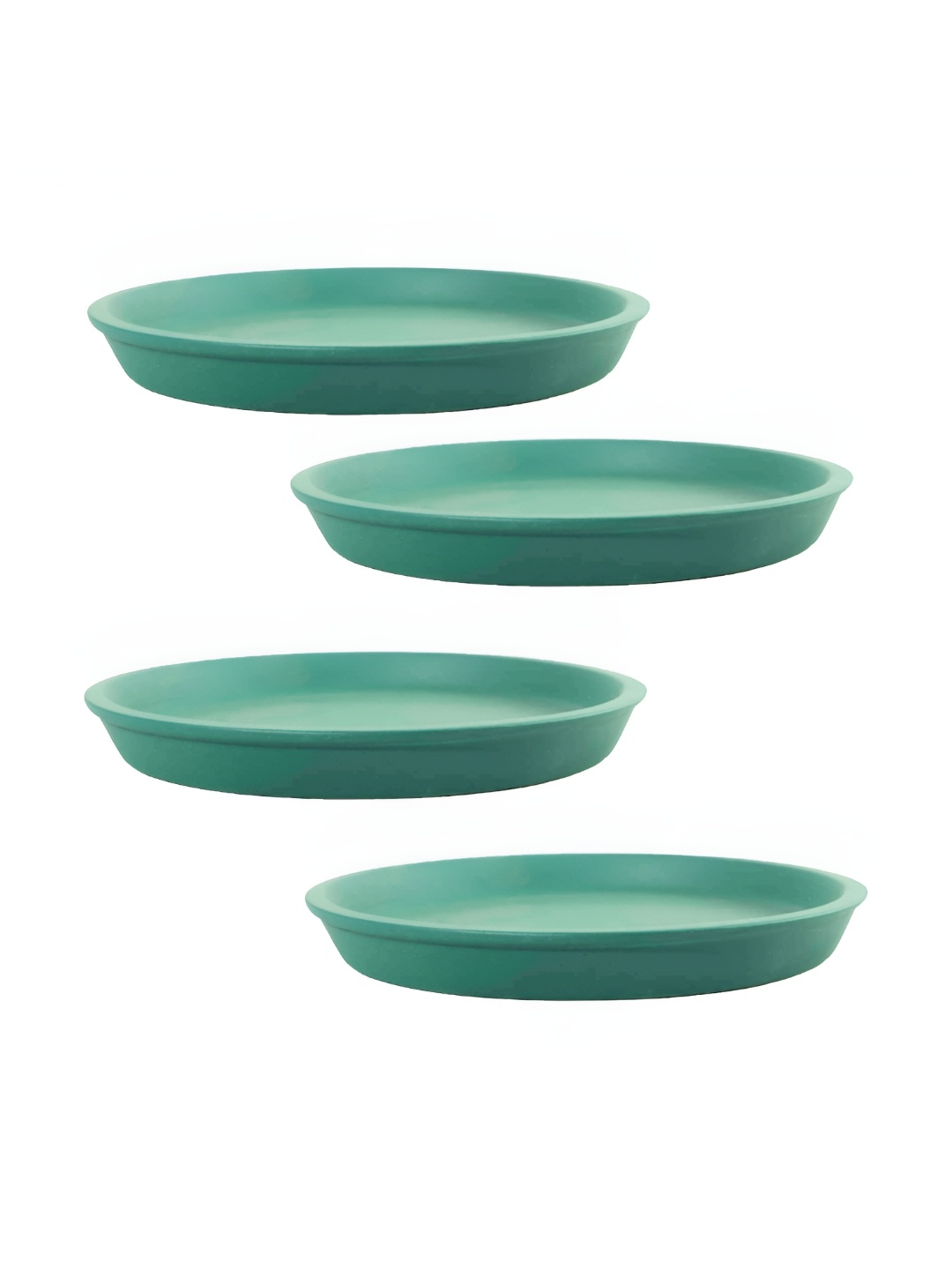 

LASAKI Green 4 Pieces Round Ceramic Pot Holders