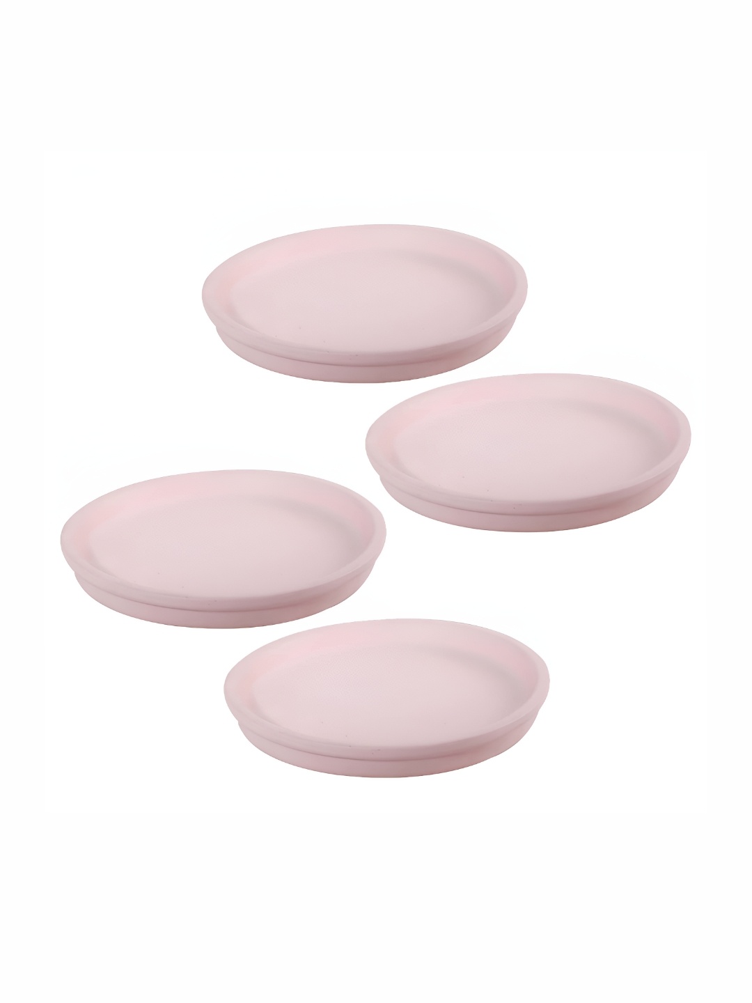 

LASAKI Pink 4 Pieces Round Ceramic Pot Holders