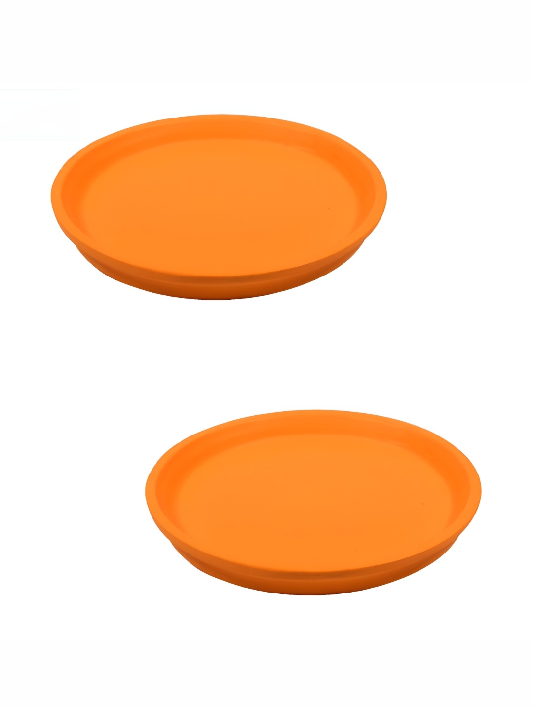 

LASAKI Orange 2Pcs Ceramic Round Planters