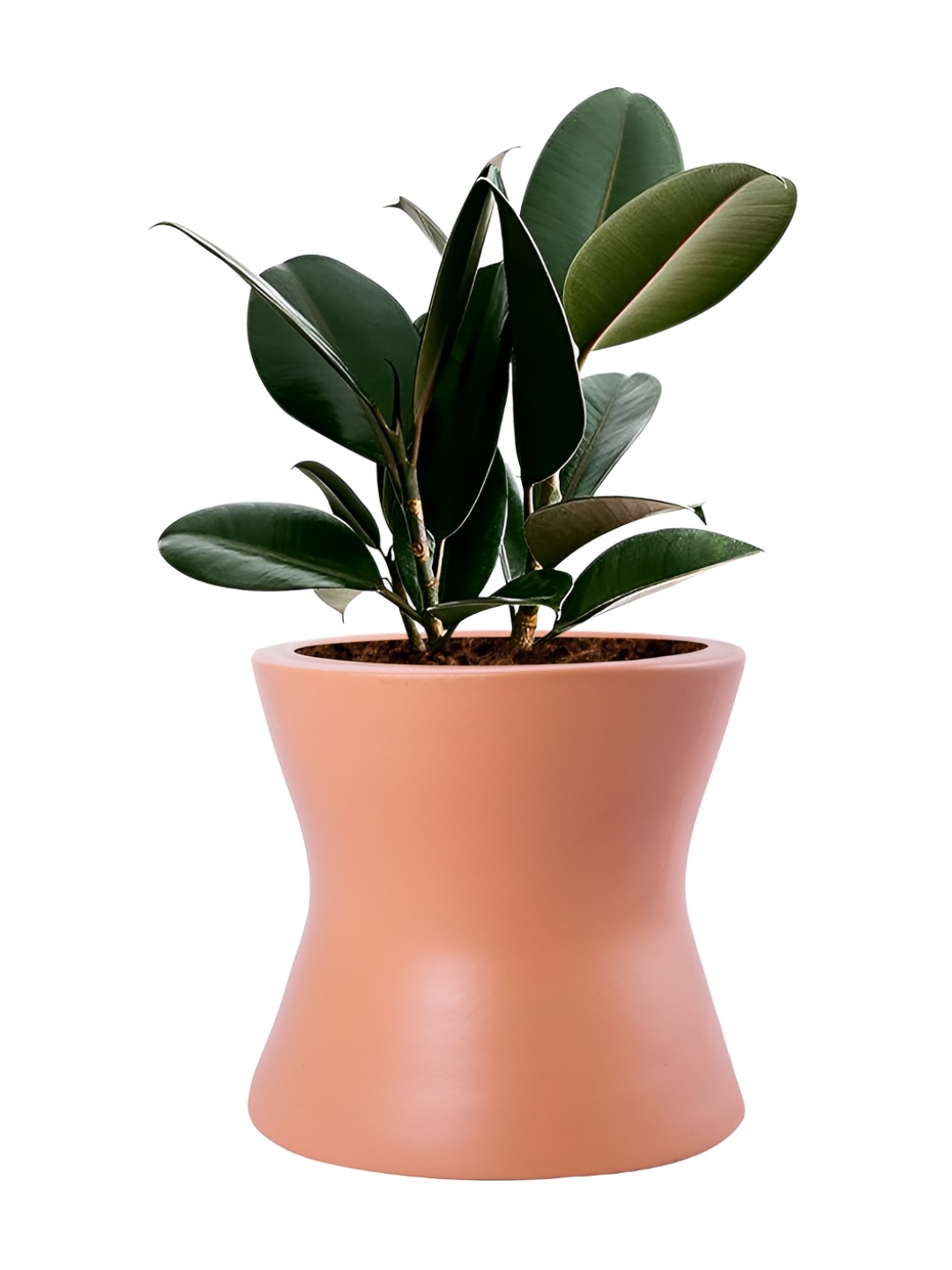 

LASAKI Brown Ceramic Planter