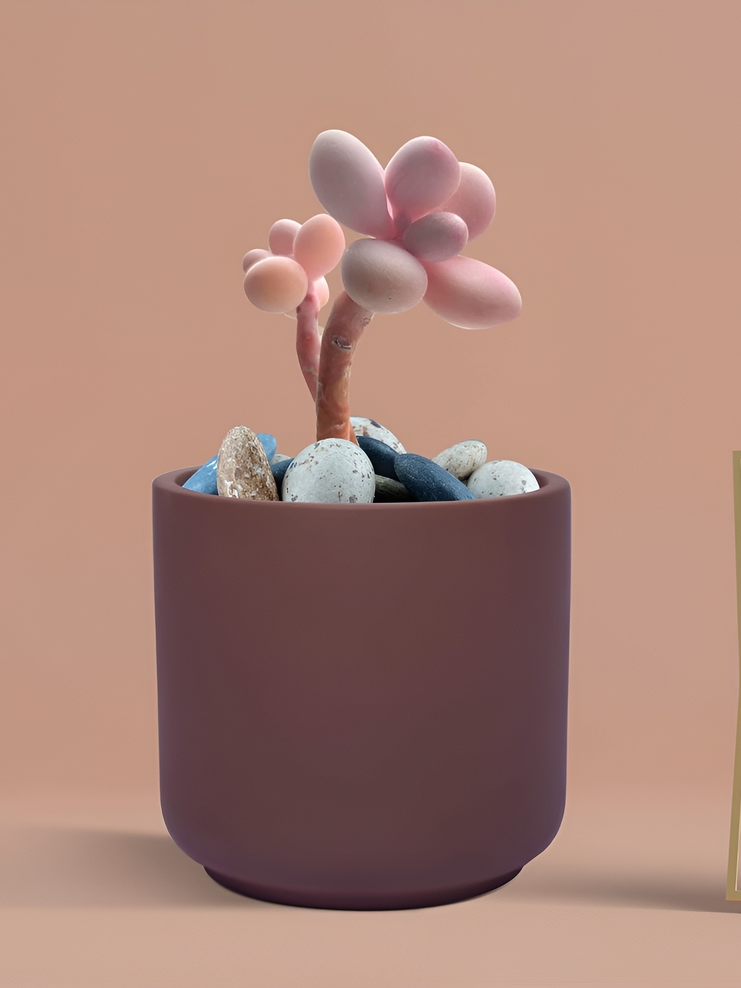 

LASAKI Zeno Truffle Ceramic Planter, Copper
