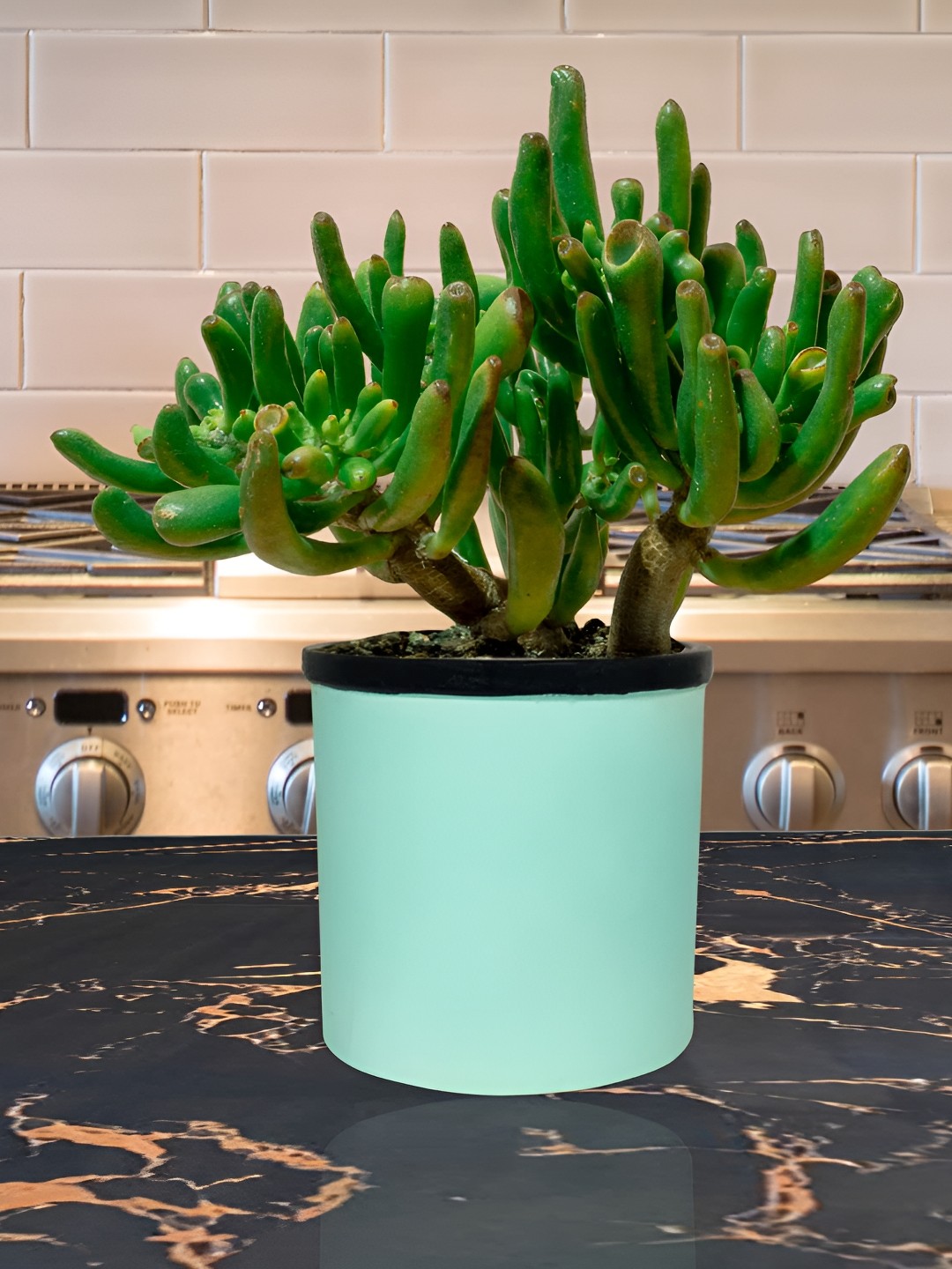 

LASAKI Gloria Blue Ceramic Planter