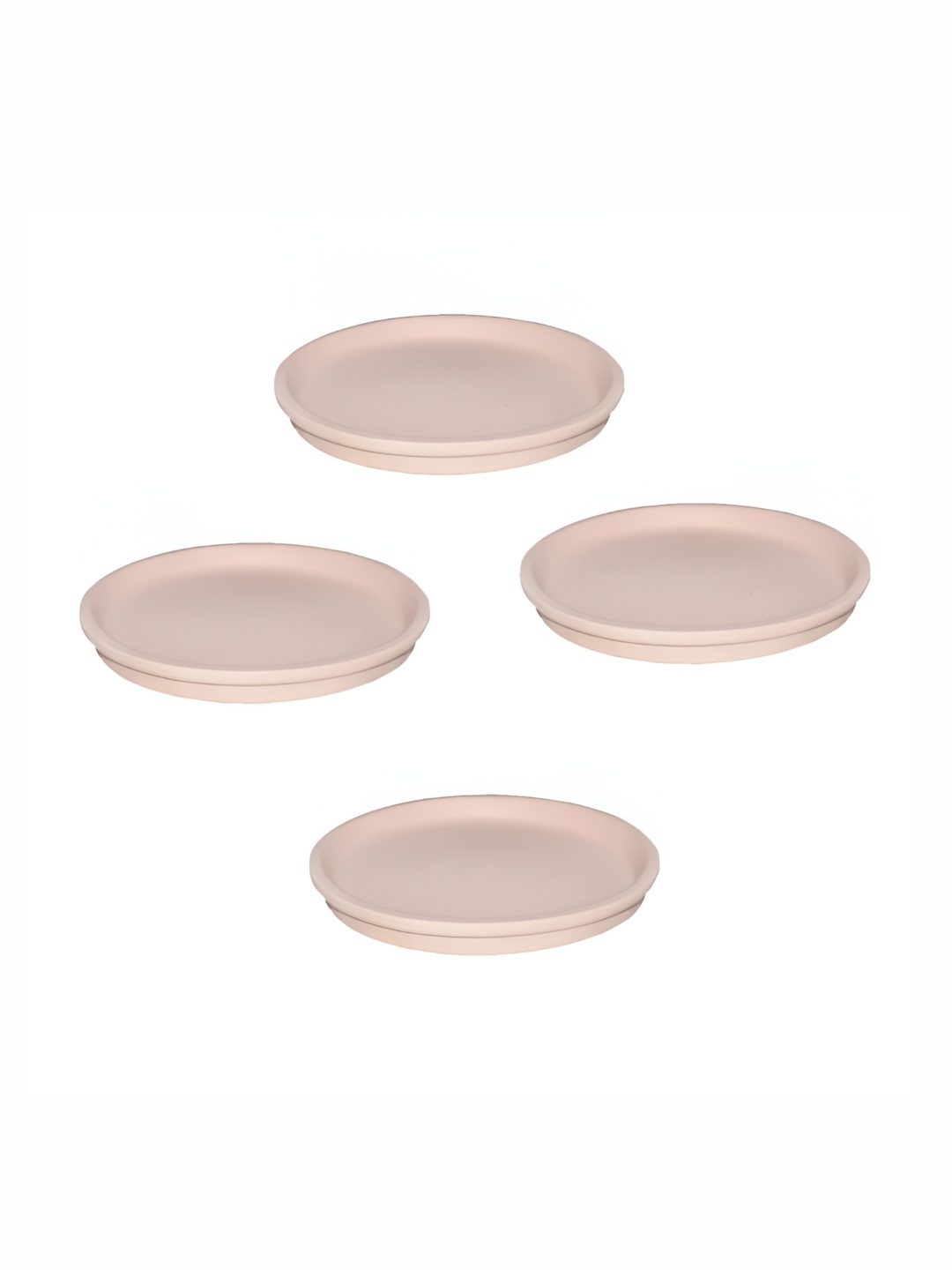 

LASAKI Pink 4 Pieces Round Ceramic Pot Holders