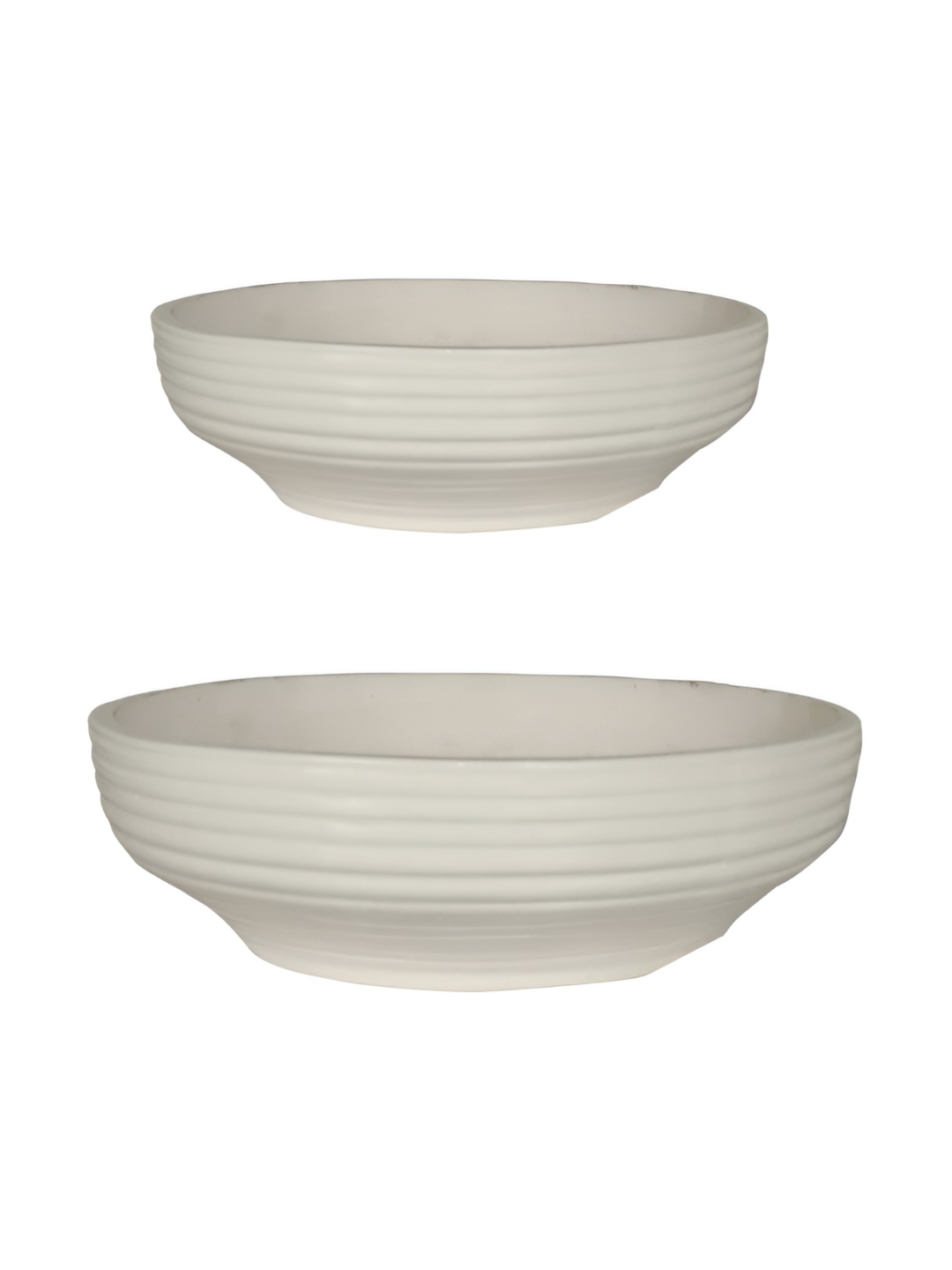 

LASAKI White 2Pcs Ceramic Planter With Holder