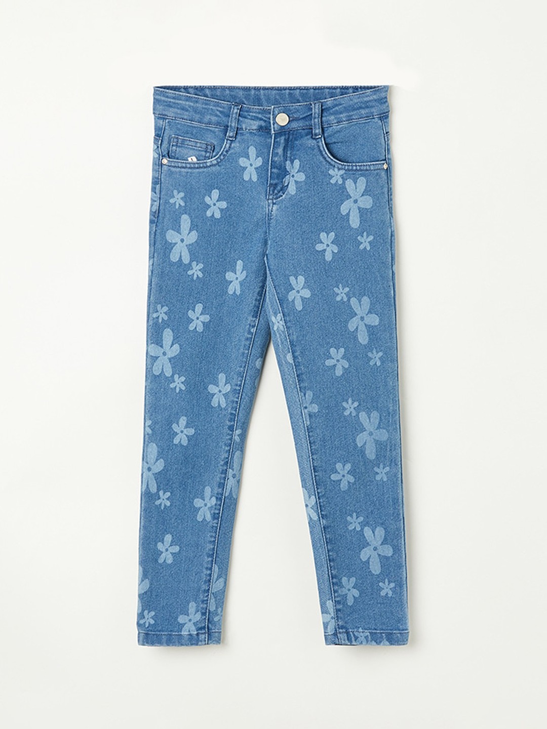 

Fame Forever by Lifestyle Girls Slim Fit Clean Look Pure Cotton Jeans, Blue