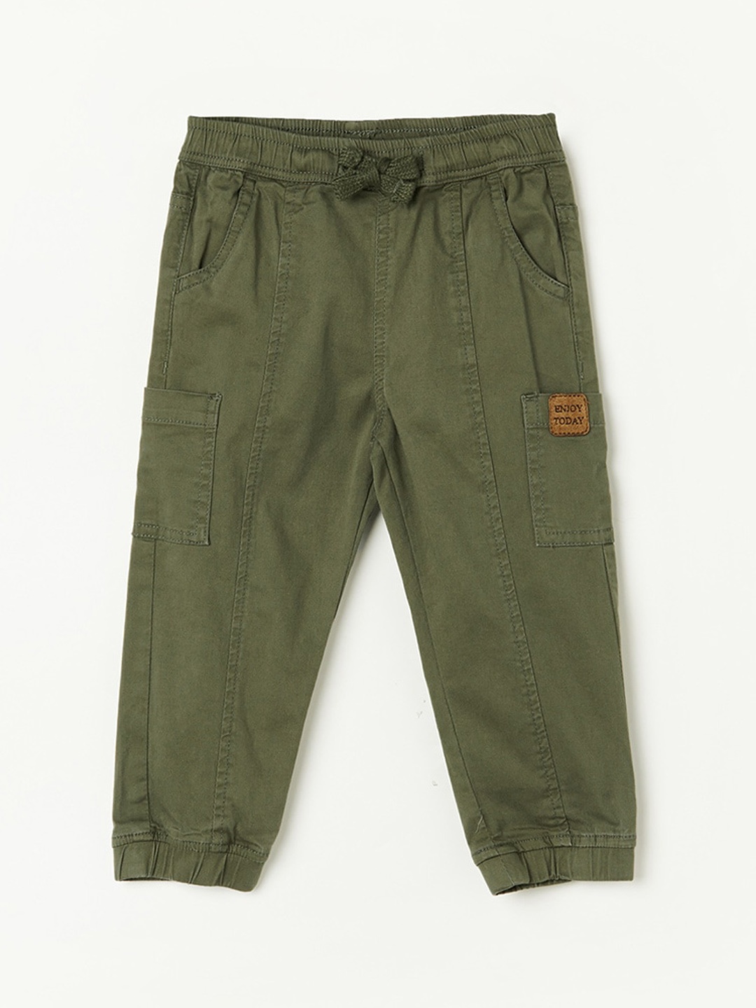 

Juniors by Lifestyle Boys Regular-Fit Mid-Rise Joggers, Olive