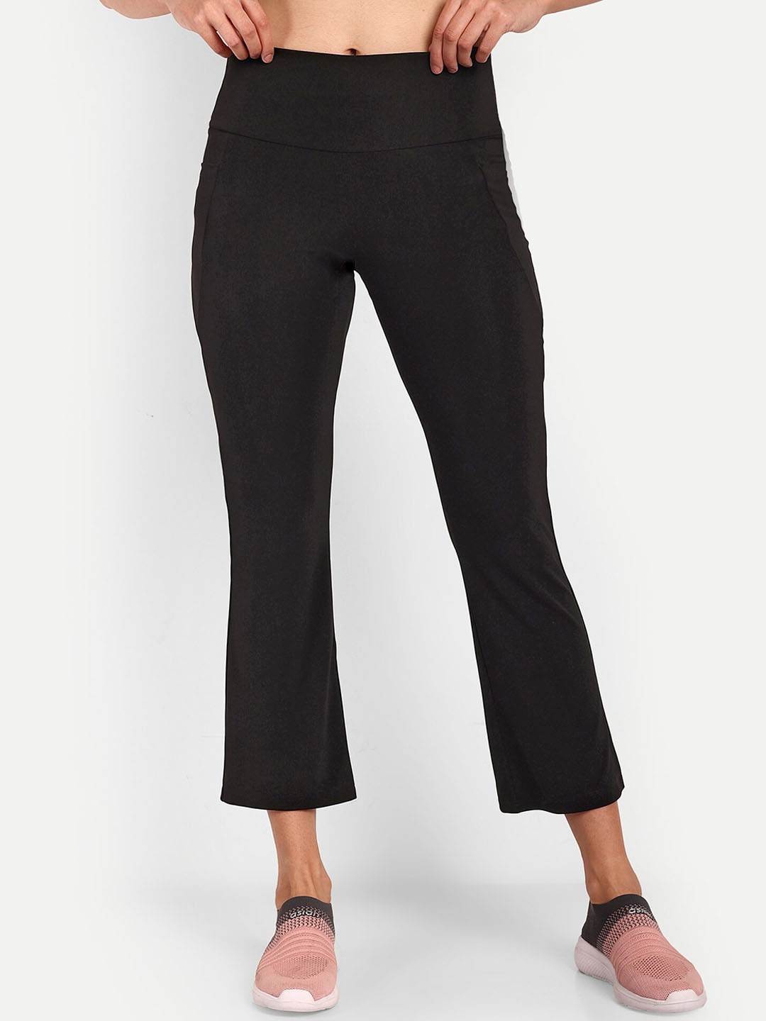 

PANDORNA Women High Rise Training or Gym Track Pant, Black