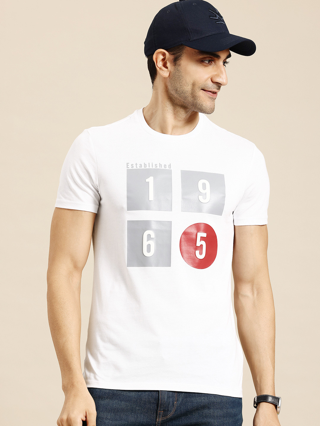 

United Colors of Benetton Men Typography Printed T-shirt, White
