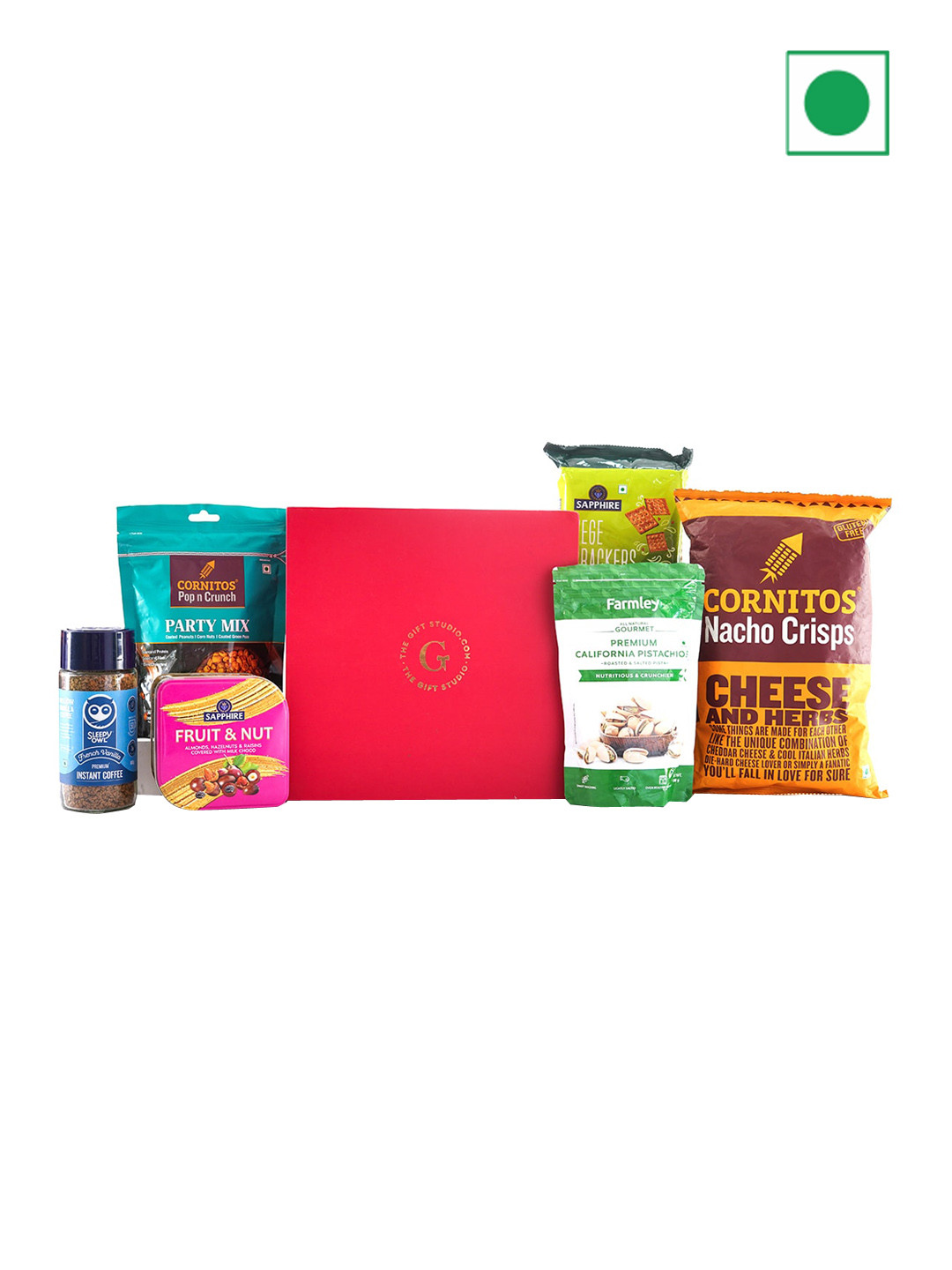 

The Gift Studio Snacky Delight Gift Set, Red