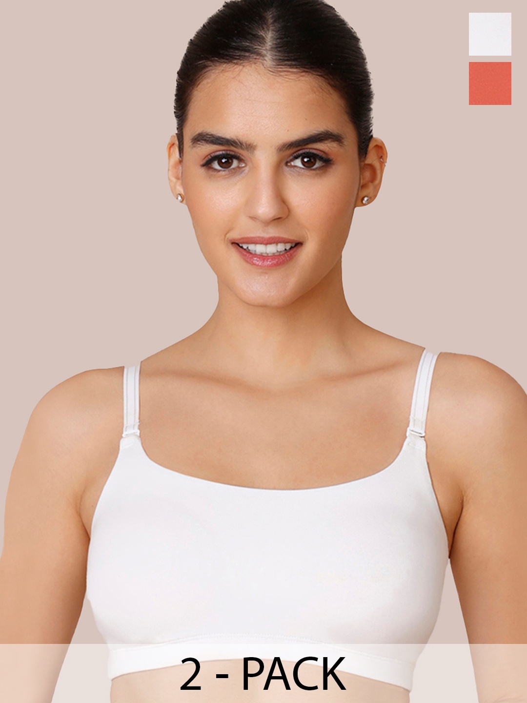 

Nykd Bra Half Coverage Underwired Lightly Padded, Orange