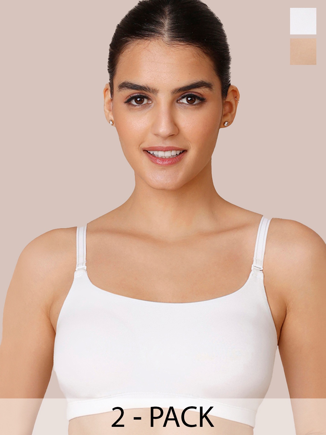 

Nykd Bra Half Coverage Underwired Lightly Padded, White