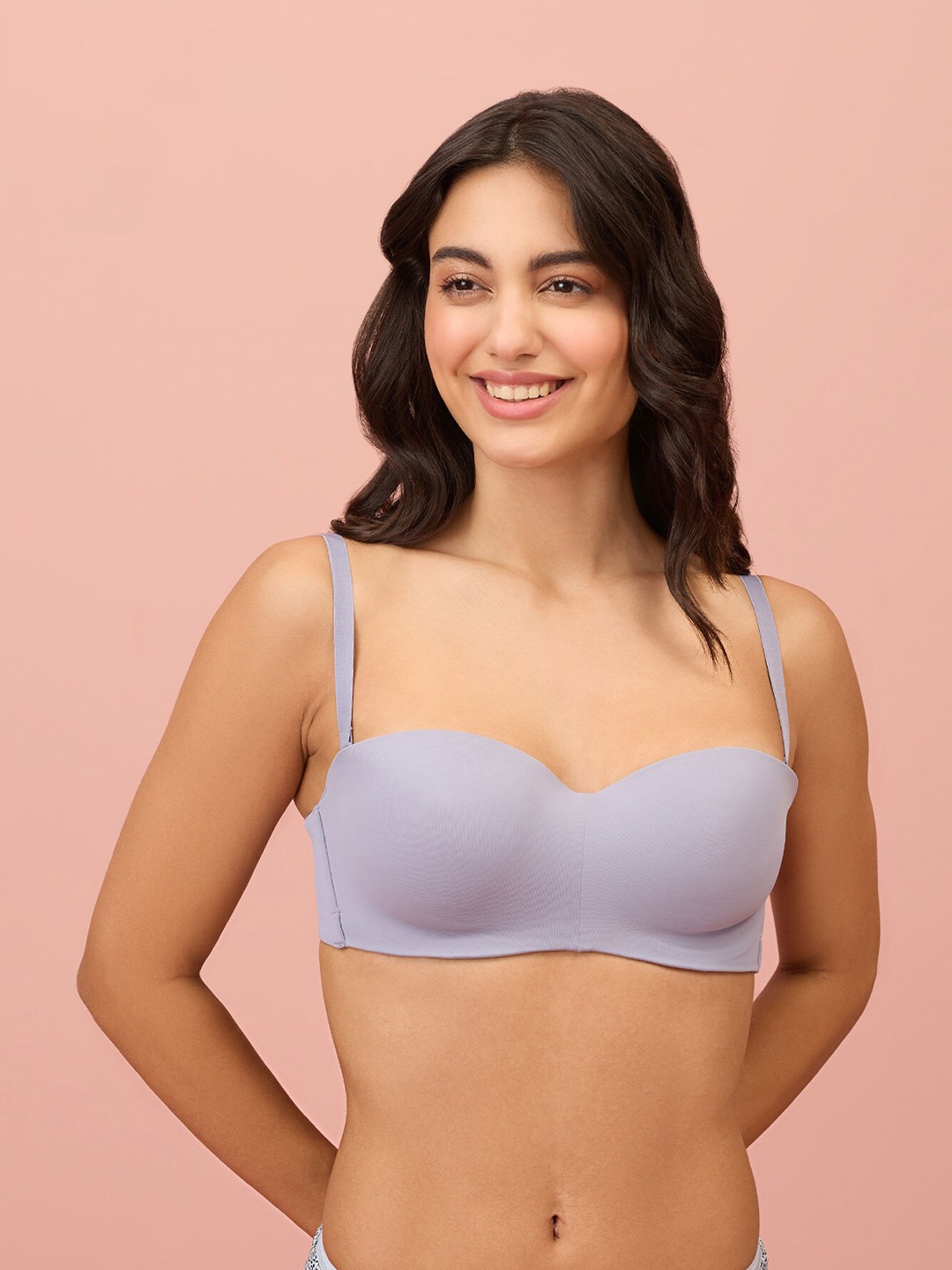 

Nykd By Nykaa The Ultimate Multiway Strapless Padded Wired Bra NYB027, Blue