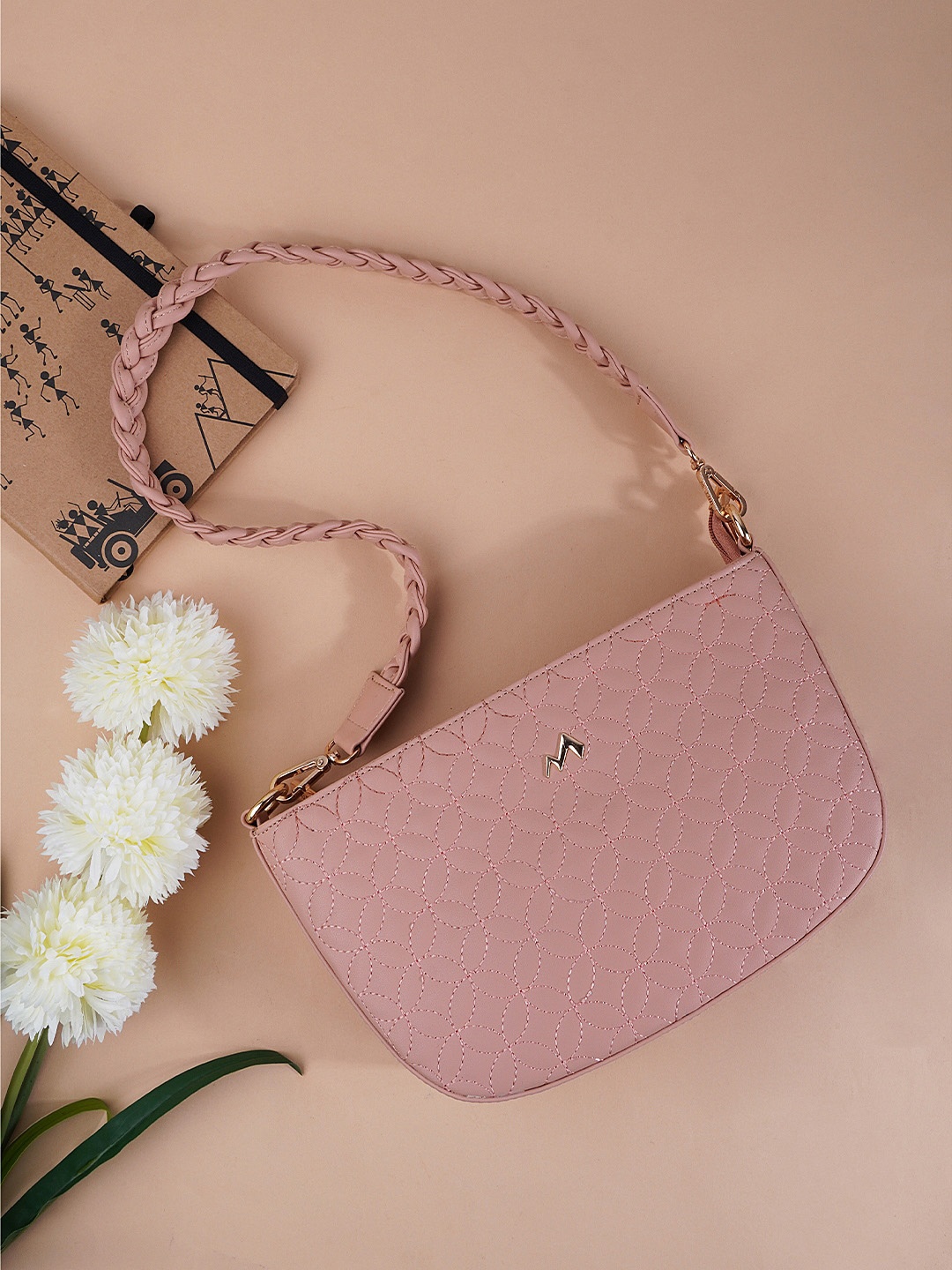 

Metro Half Moon Shoulder Bag, Pink