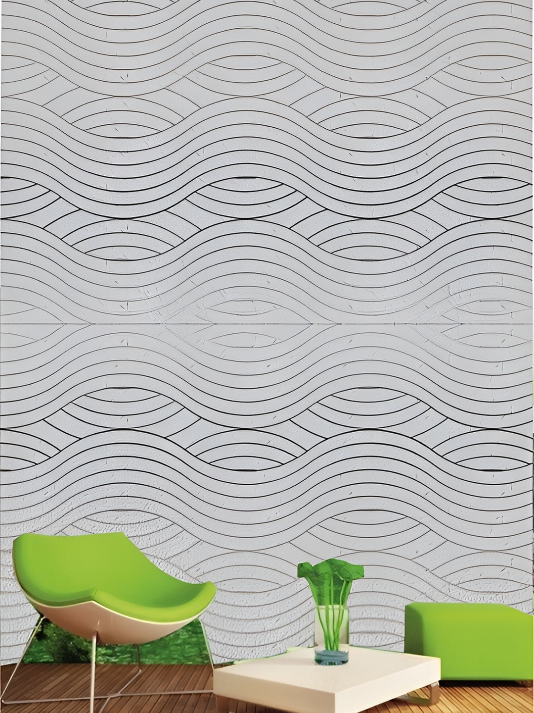 

KSHIRSA Grey Abstract Printed Self-Adhesive Laminated Wallpaper