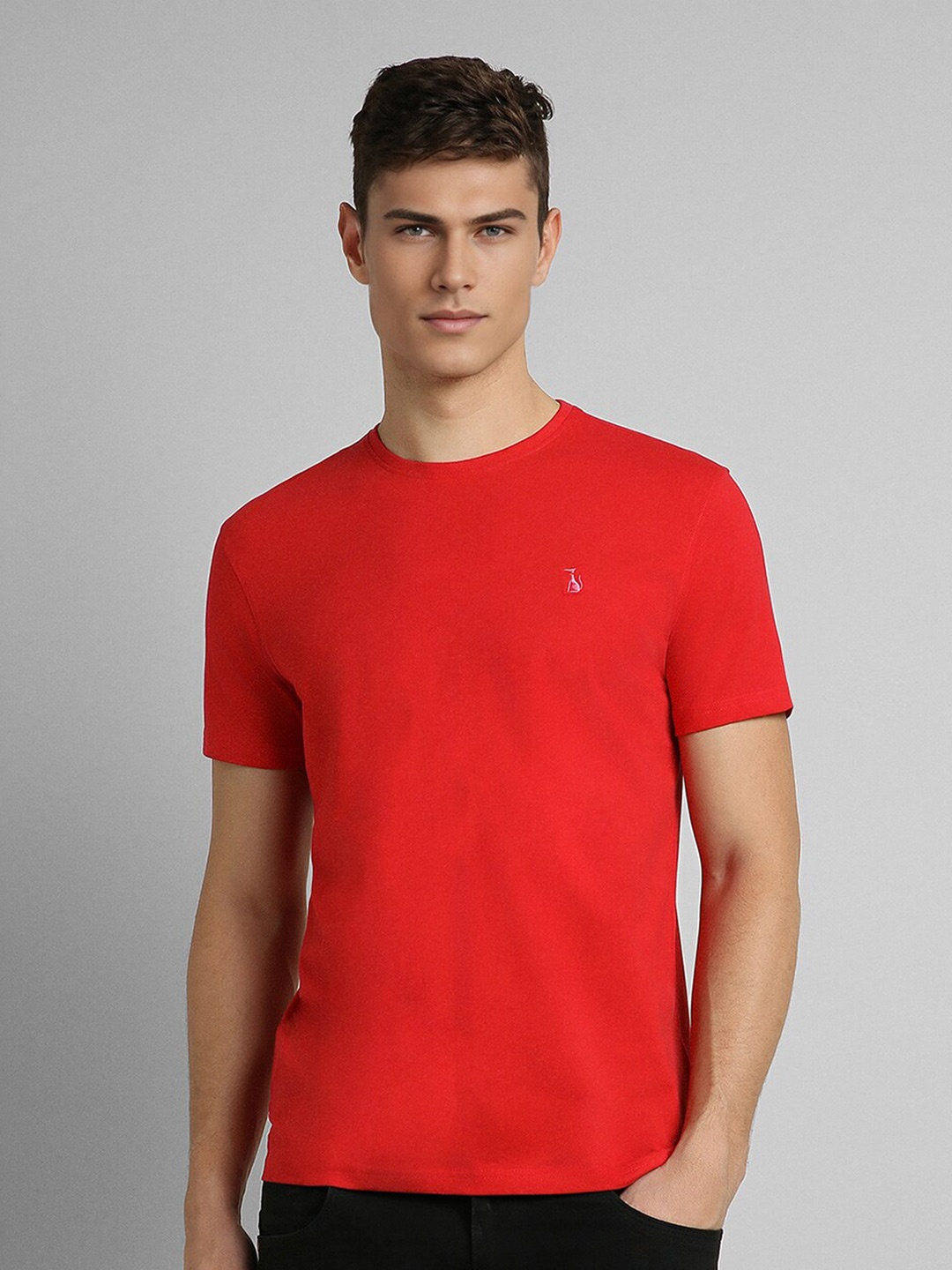 

SIMON CARTER LONDON Slim Fit Round Neck T-shirt, Red