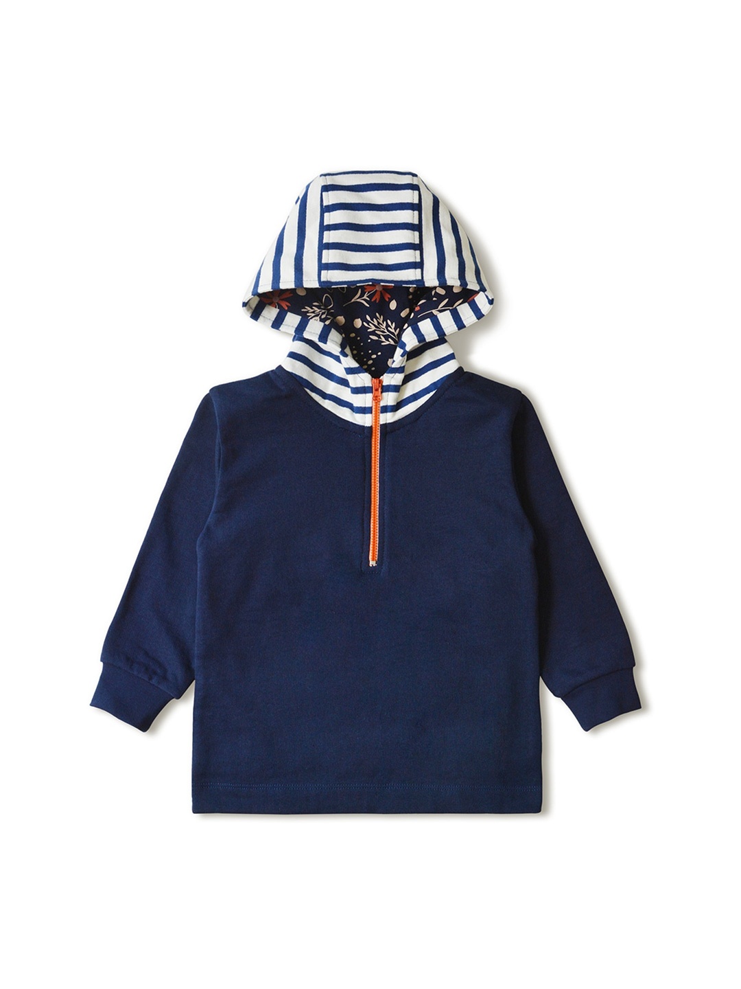 

INCLUD Infants Long Sleeves Hood Pullover Sweatshirt, Navy blue