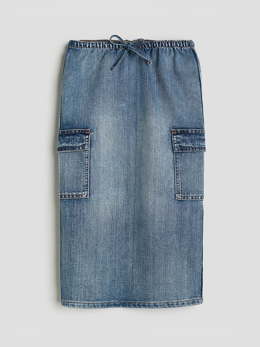 

H&M Girls Denim Cargo Skirt, Blue