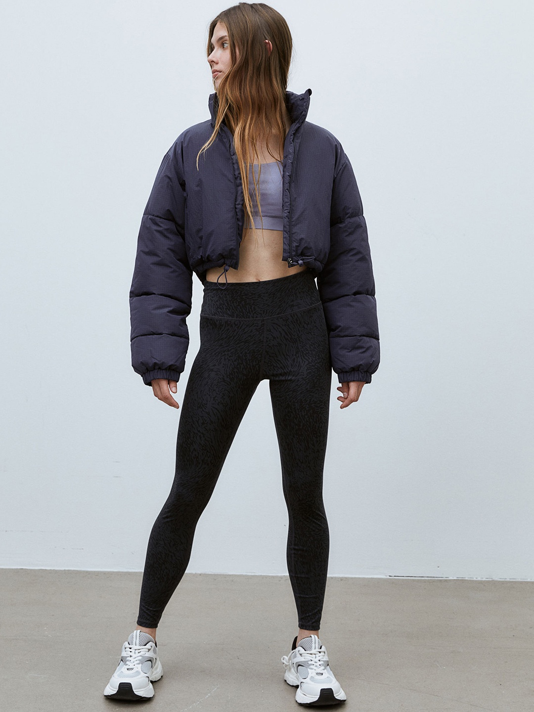 

H&M DryMove Sports Tights, Grey