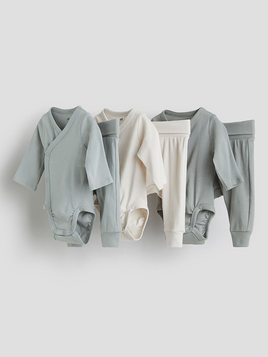 

H&M Boys 6-Piece Cotton Set, Green
