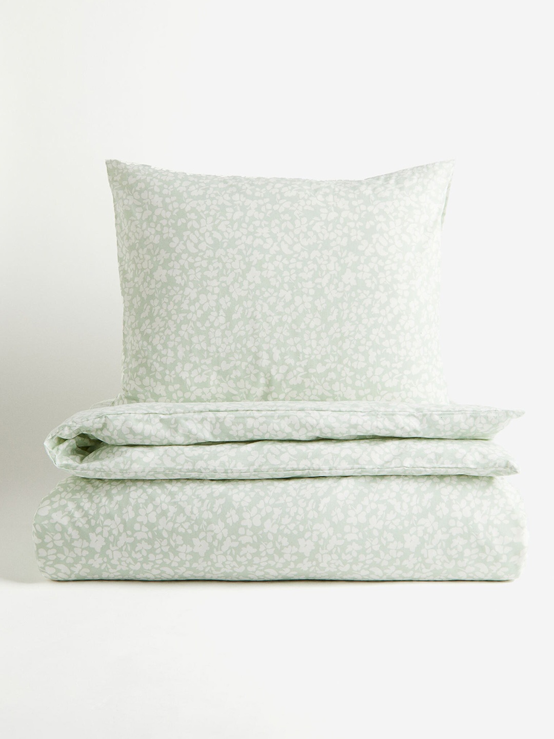 

H&M Green Cotton Single Duvet Cover Set