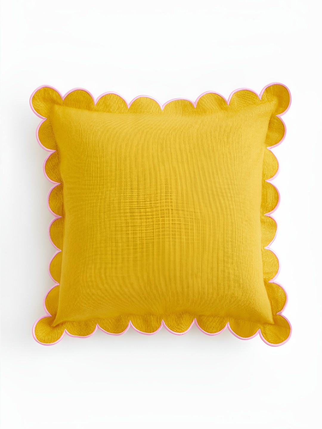 

H&M Yellow Linen-Blend Cushion Cover