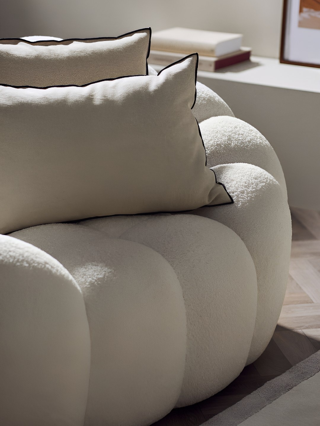 

H&M Beige Linen-Cotton Cushion Cover
