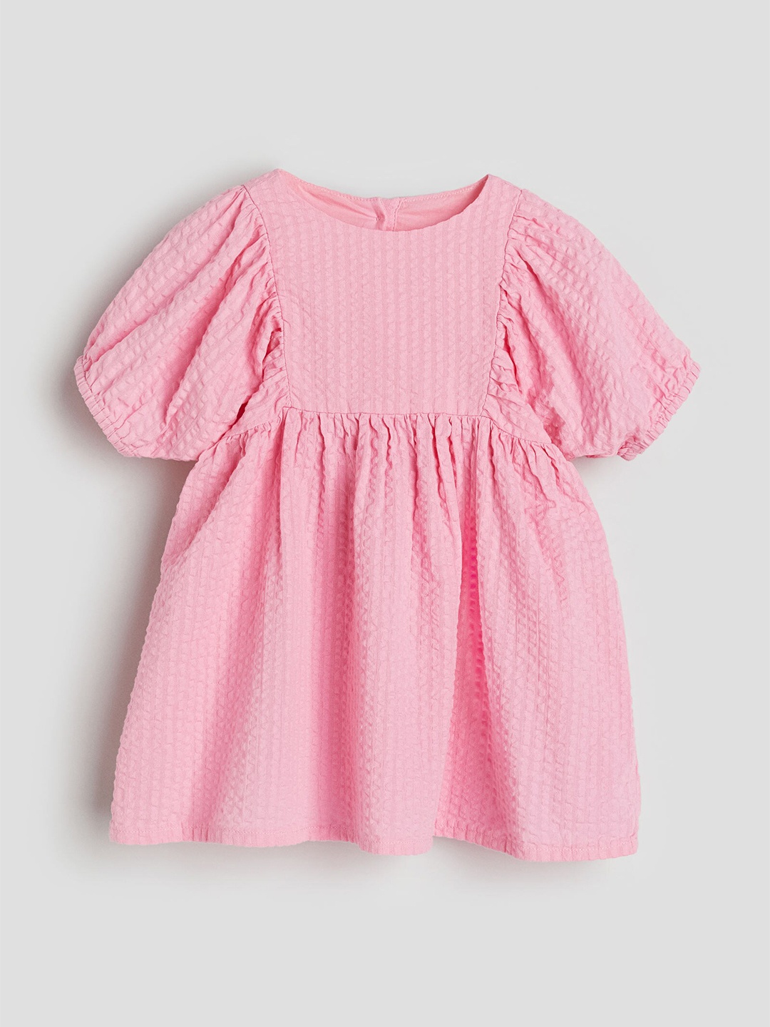 

H&M Girls Seersucker Cotton Dress, Pink
