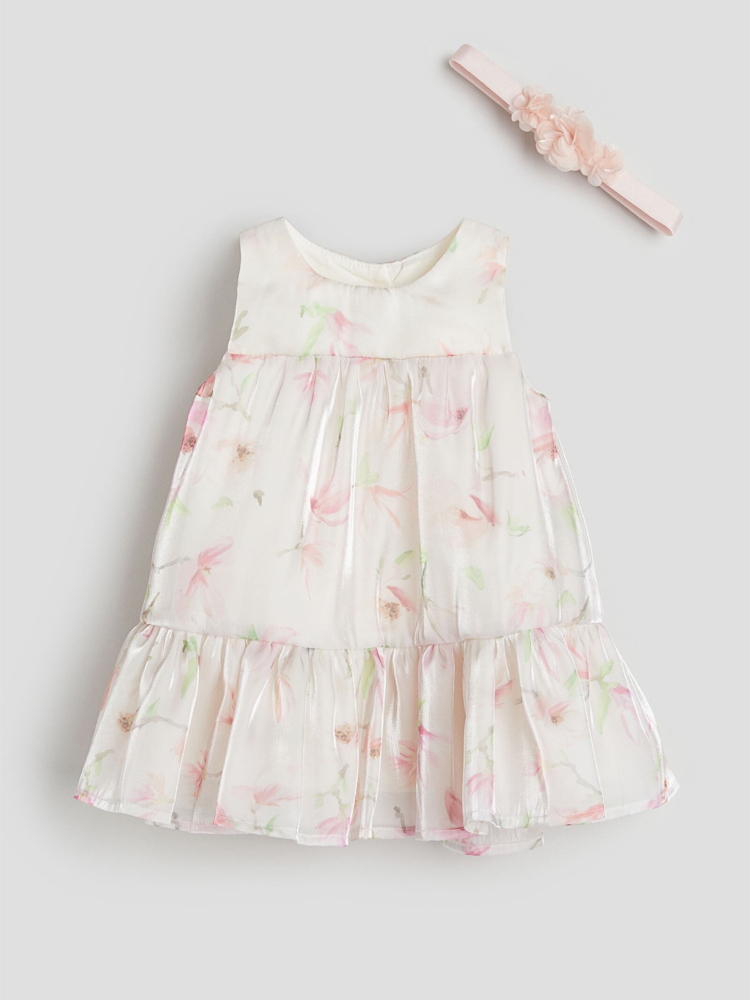

H&M 2-Piece Dress & Headband Set, White