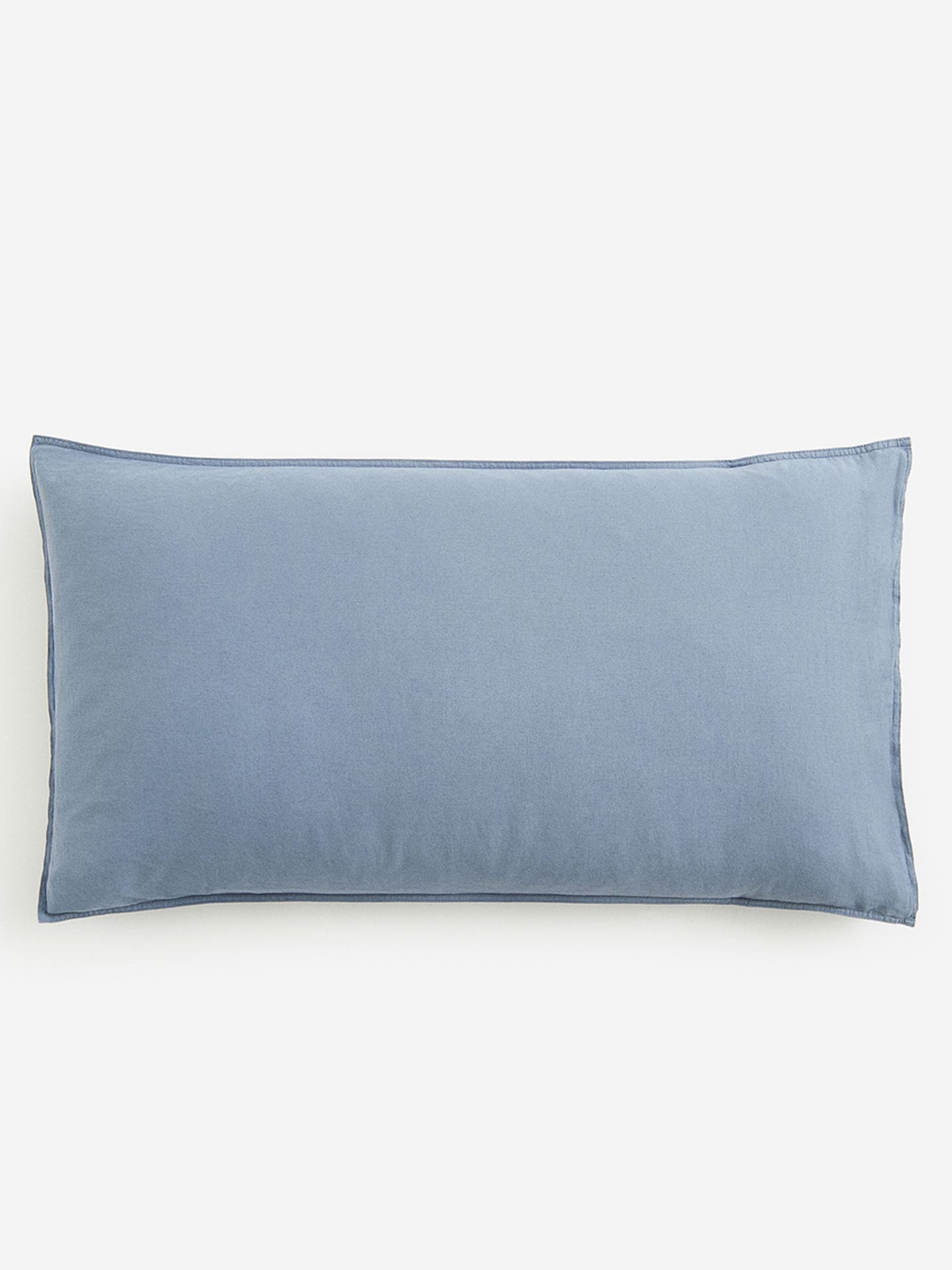 

H&M Washed Linen-Blend Pillowcase, Blue