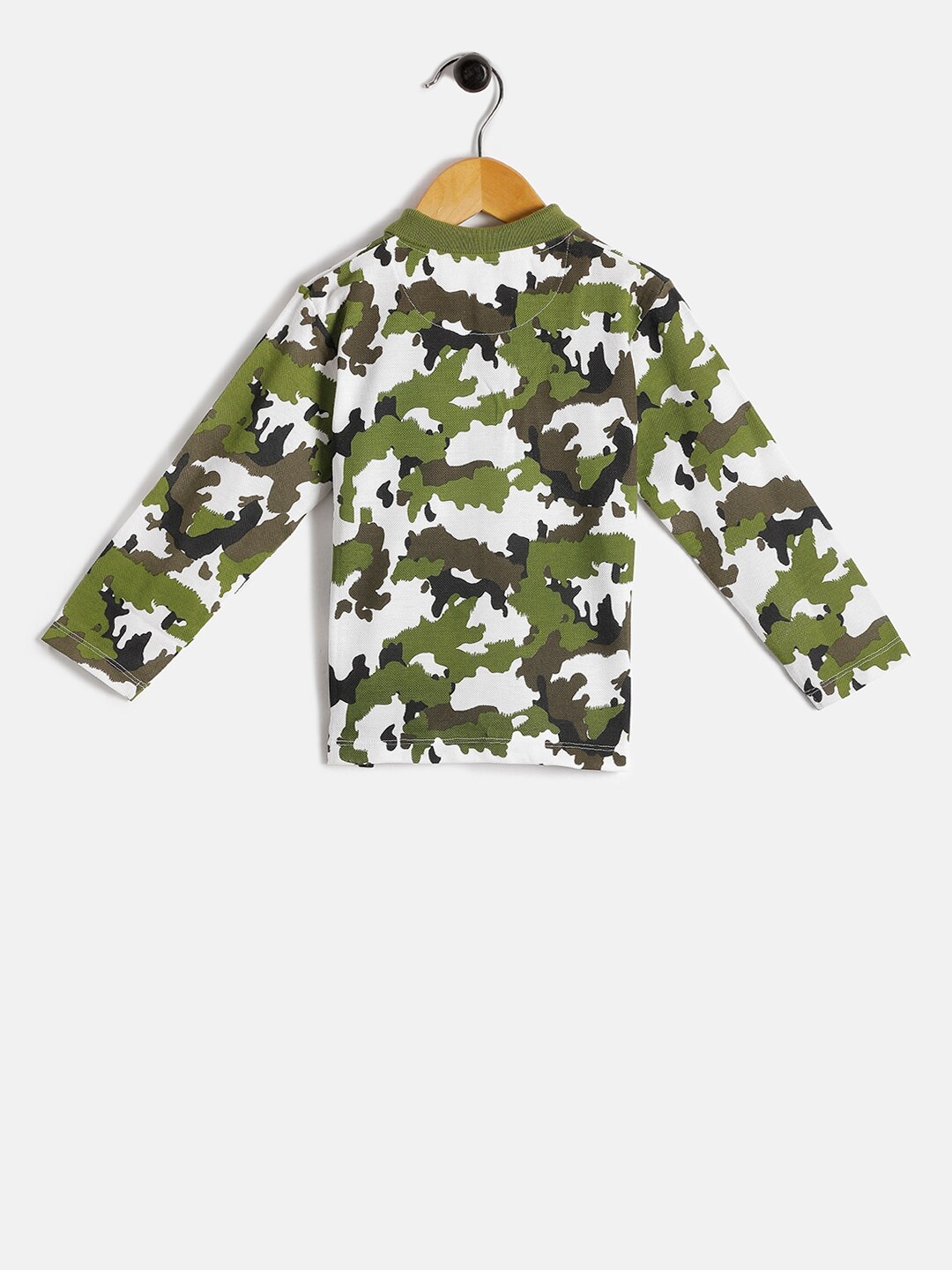 

JusCubs Boys Camouflage Printed Cotton Tshirt, Olive