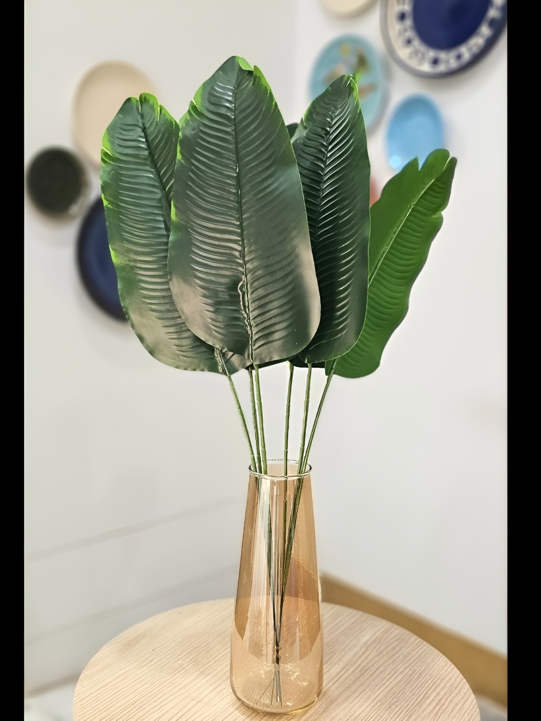

Satyam Kraft Green 6 Pieces Artificial Banana Palm Leaves