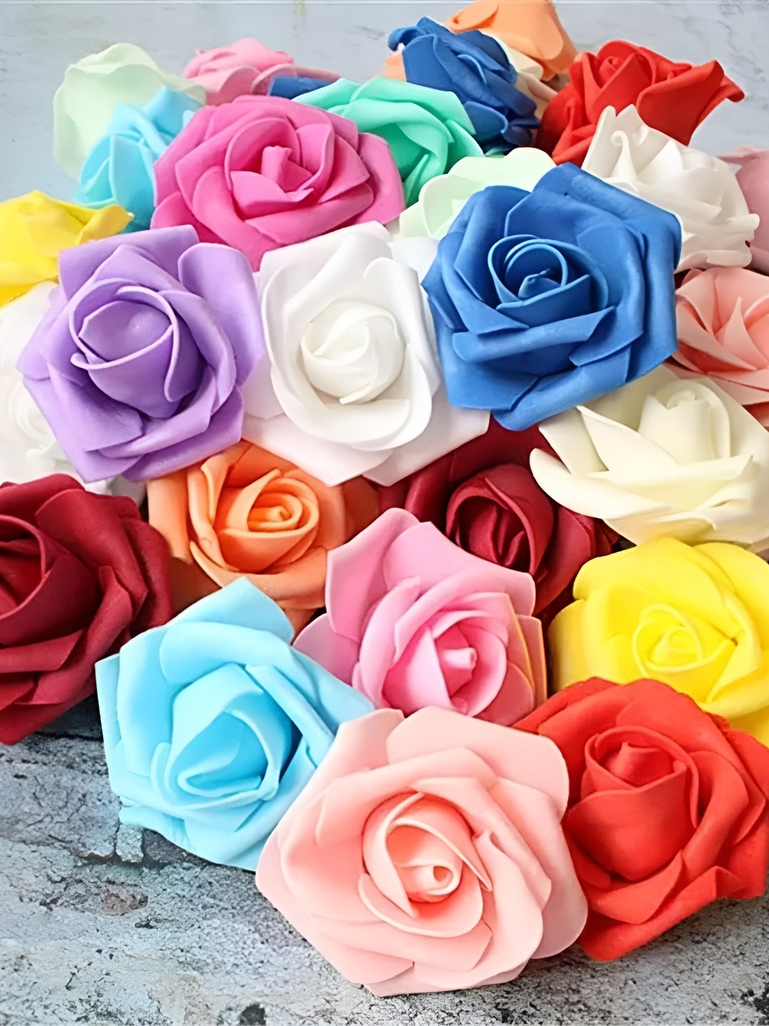 

Satyam Kraft Red & Pink 12 Pieces Rose Artificial Flower