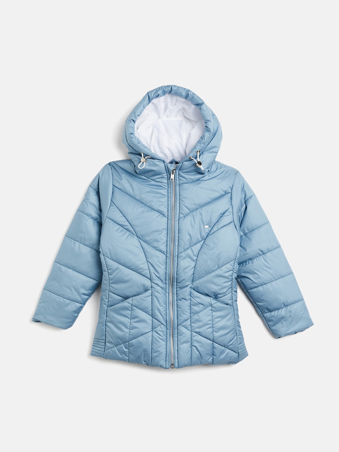 

Okane Girls Hooded Lightweight Puffer Jacket, Blue