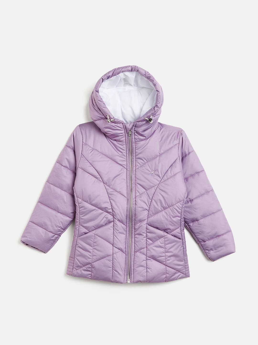 

Okane Girls Hooded Lightweight Puffer Jacket, Purple