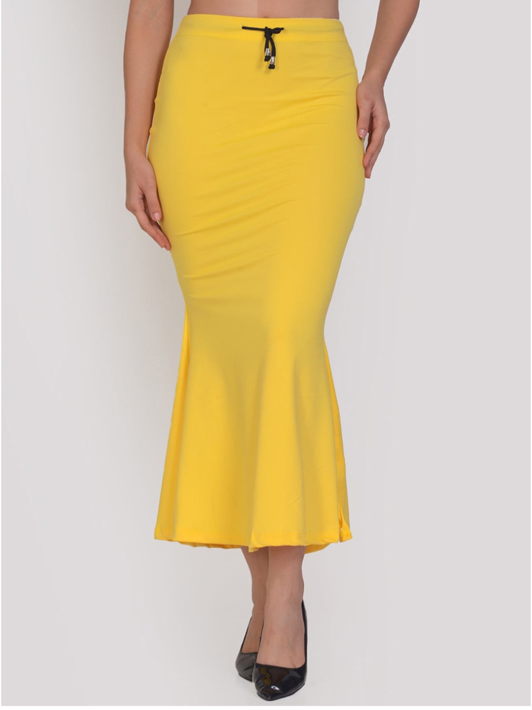 

MISEEN Mermaid Fit High Rise Stretchable Seamless Saree Shapewear, Yellow