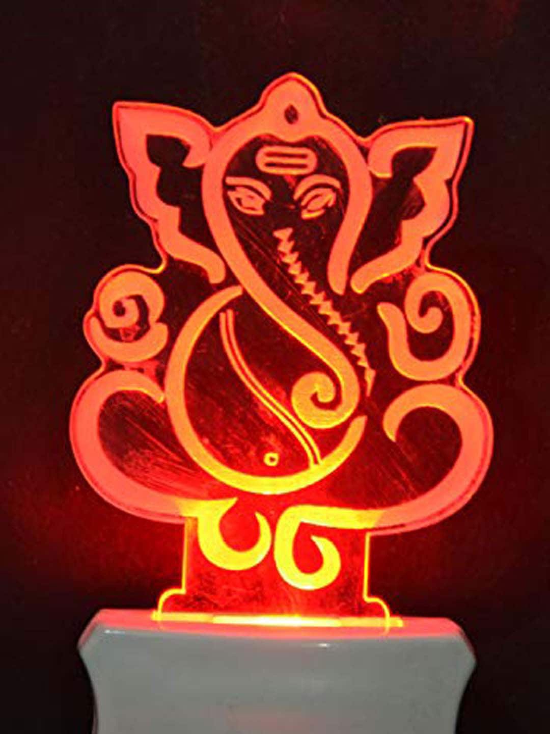 

NMII Green & Blue Lord Ganesh 3D Illusion Table Lamps