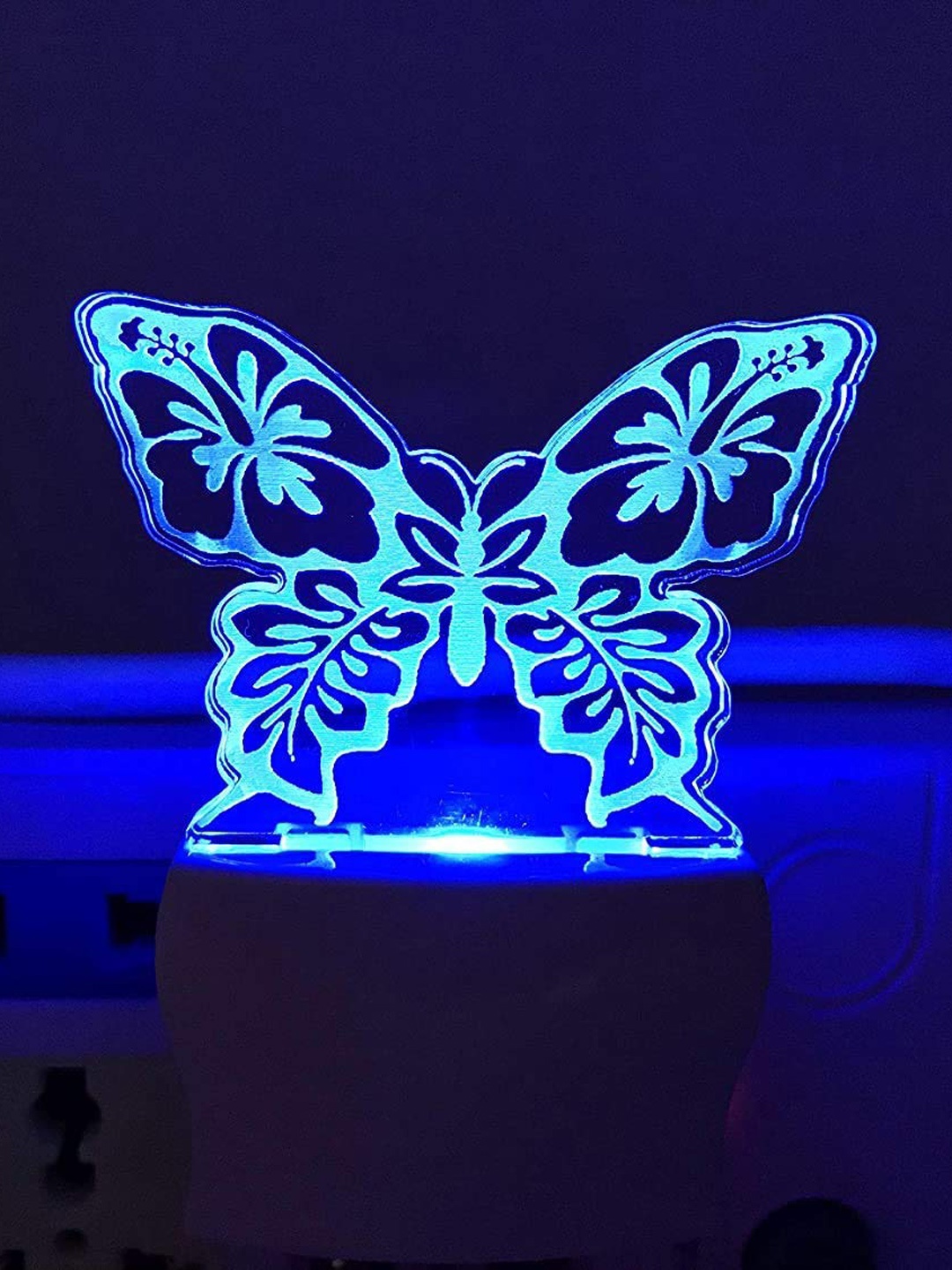 

NMII White & Blue Printed Acrylic wall Lamps