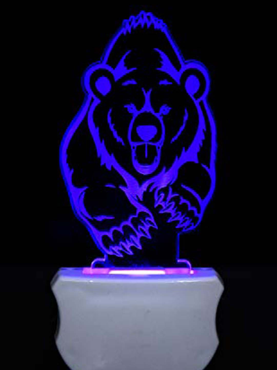 

NMII White Bear Printed Abstract Shape Table Lamps