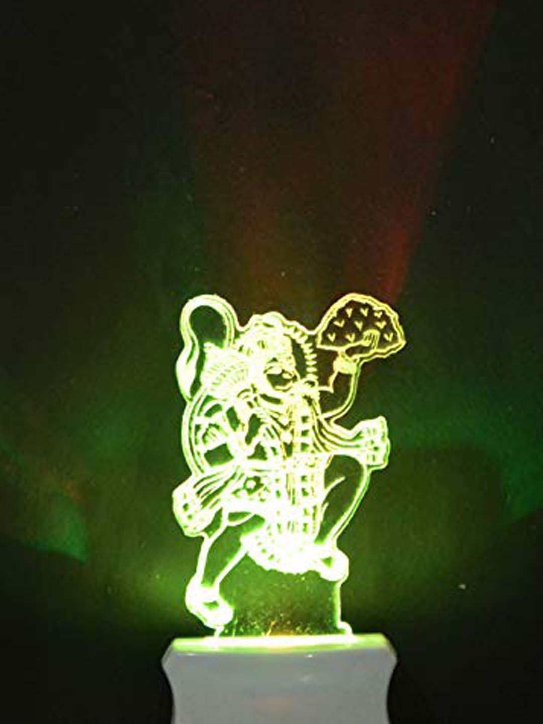 

NMII Transparent 3D Illusion Lord Hanuman Printed Night Lamp