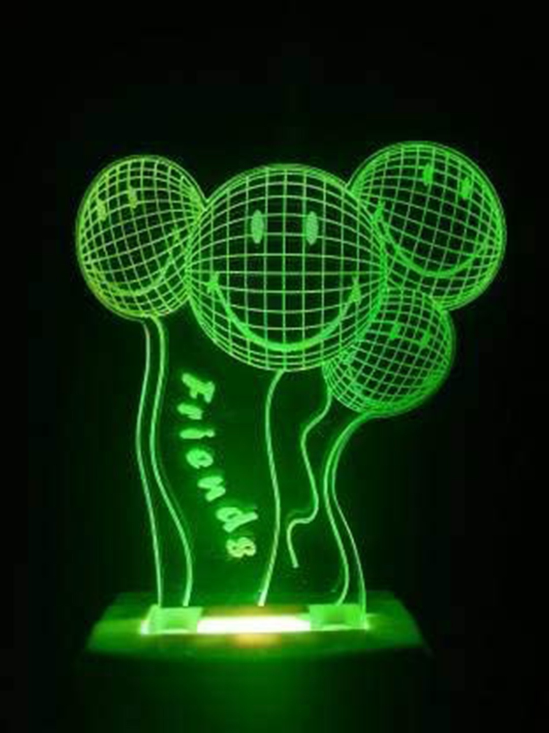 

NMII Blue & Green Friends Balloon 3D Illusion Night Table Lamp