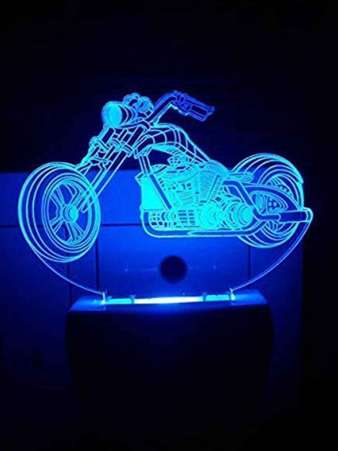 

NMII Blue & Red Printed Acrylic Table Lamps